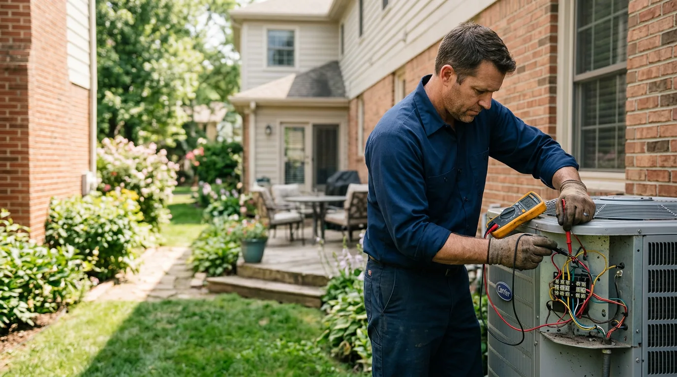 HVAC technician working near Lawrence, MI